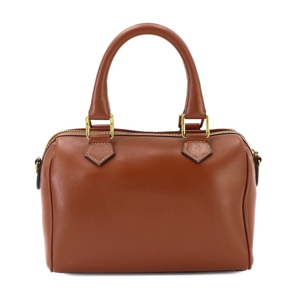Celine Cuill Triomphe Small Boston 2-Way Bag Leather Brown — view 2
