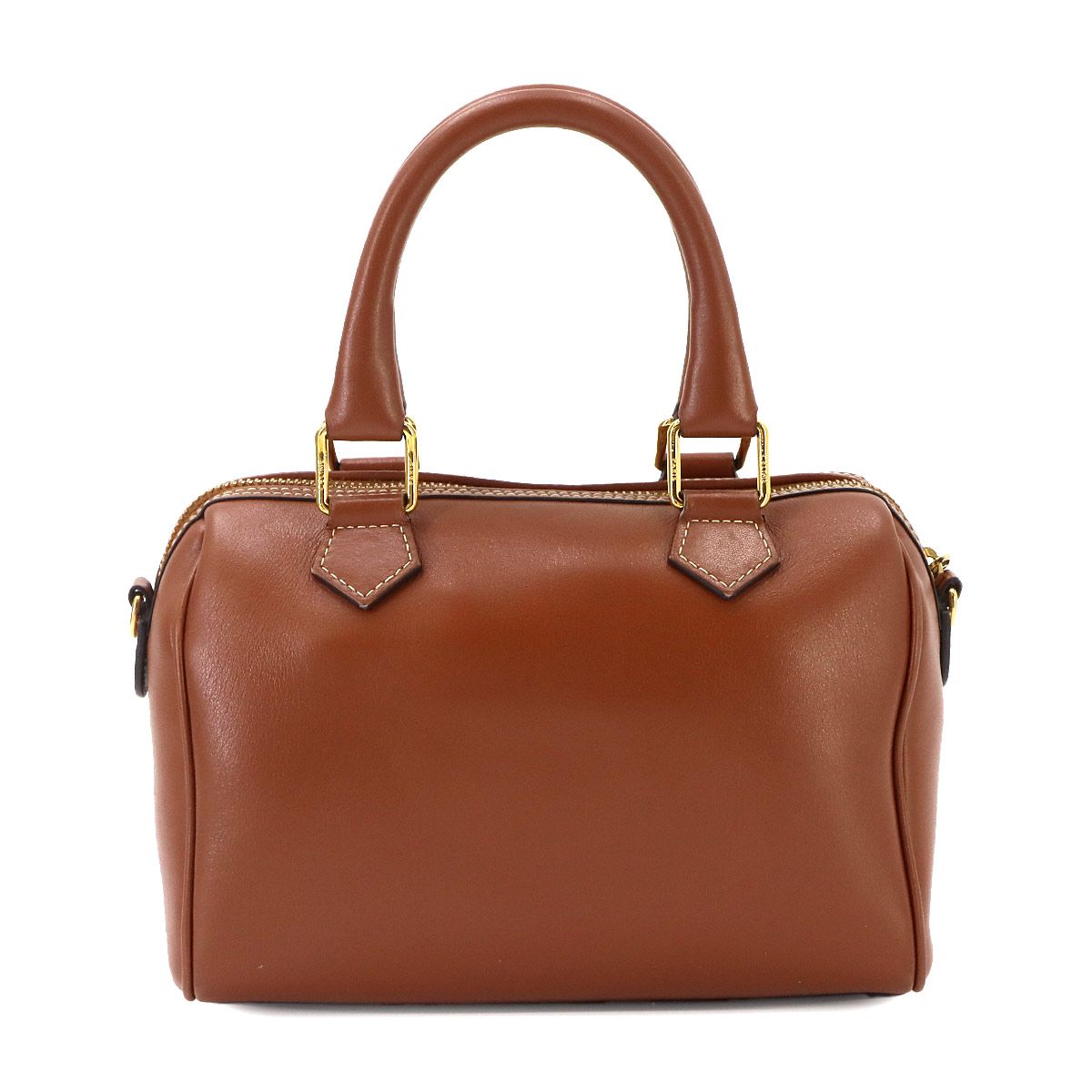 Celine Cuill Triomphe Small Boston 2-Way Bag Leather Brown — view 2