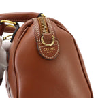 Celine Cuill Triomphe Small Boston 2-Way Bag Leather Brown — view 7