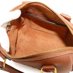Celine Cuill Triomphe Small Boston 2-Way Bag Leather Brown — view 6