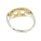 Hermes Chaine D'ancre Ring Silver Gold — view 2