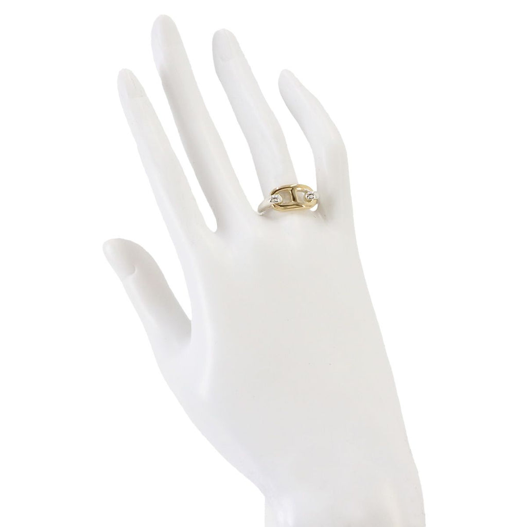 Hermes Chaine D'ancre Ring Silver Gold — view 6