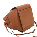 Loewe Hammock Drawstring Mini 2-Way Bag Leather Brown — view 4