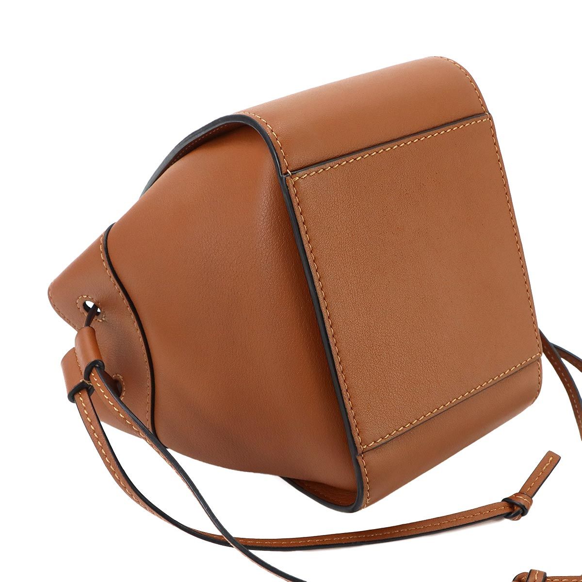 Loewe Hammock Drawstring Mini 2-Way Bag Leather Brown — view 4