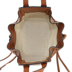 Loewe Hammock Drawstring Mini 2-Way Bag Leather Brown — view 6