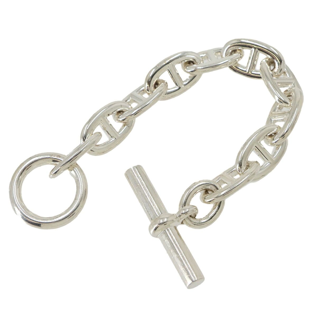 Hermes Chaine D'ancre TGM Bracelet 10 Links 15 925 Sterling Silver Dancre — view 2