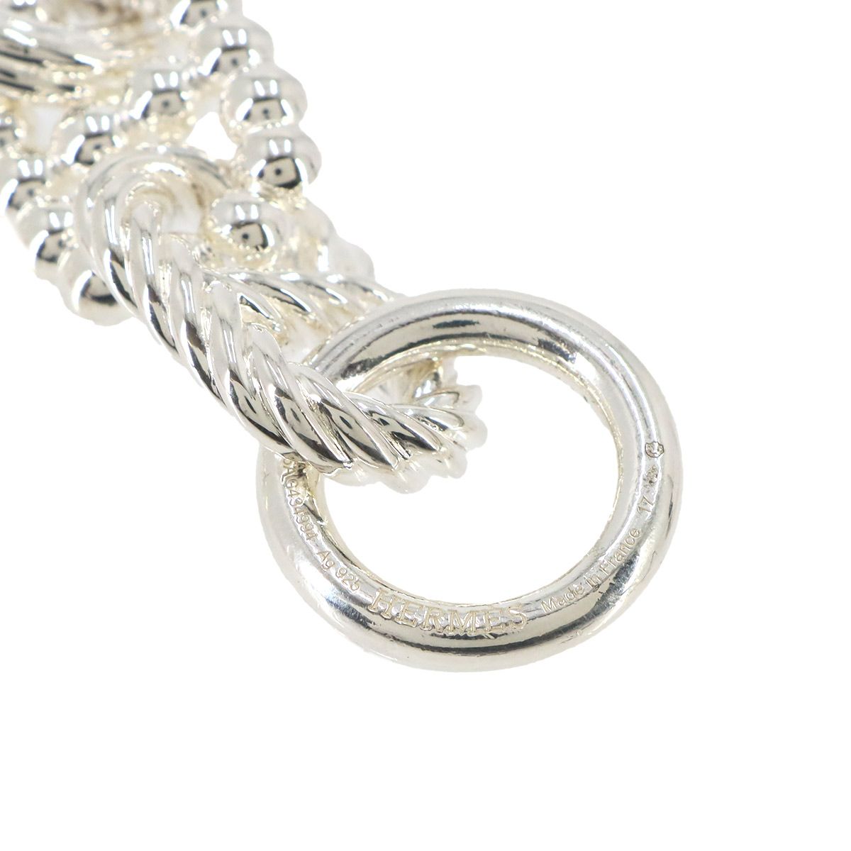 Hermes Chaine D'ancre Alea 2 Bracelet 17 925 Sterling Silver — view 3