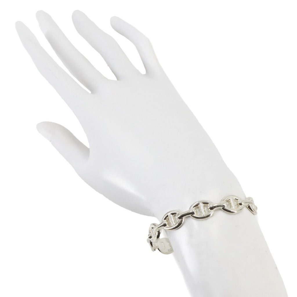 Hermes Chaine D'ancre Enchainee Bangle 15.5 925 Sterling Silver Bracelet — view 7