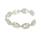 Hermes Chaine D'ancre Enchainee Bangle 15.5 925 Sterling Silver Bracelet — view 4