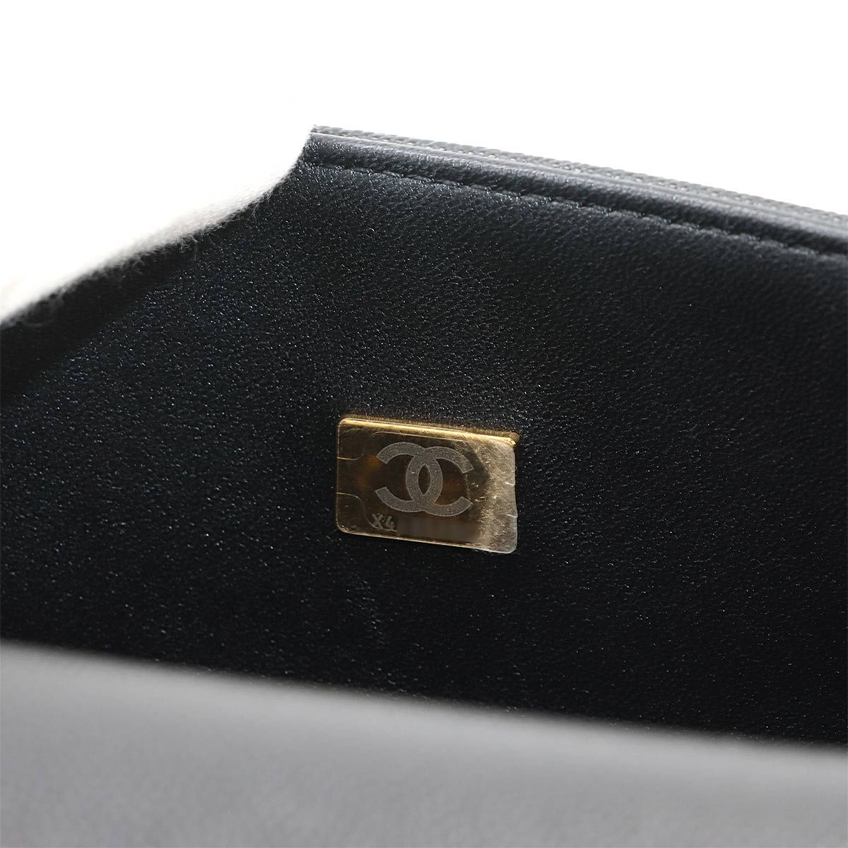 Chanel Boy Small Chain Shoulder Bag Caviar Leather Black — view 8