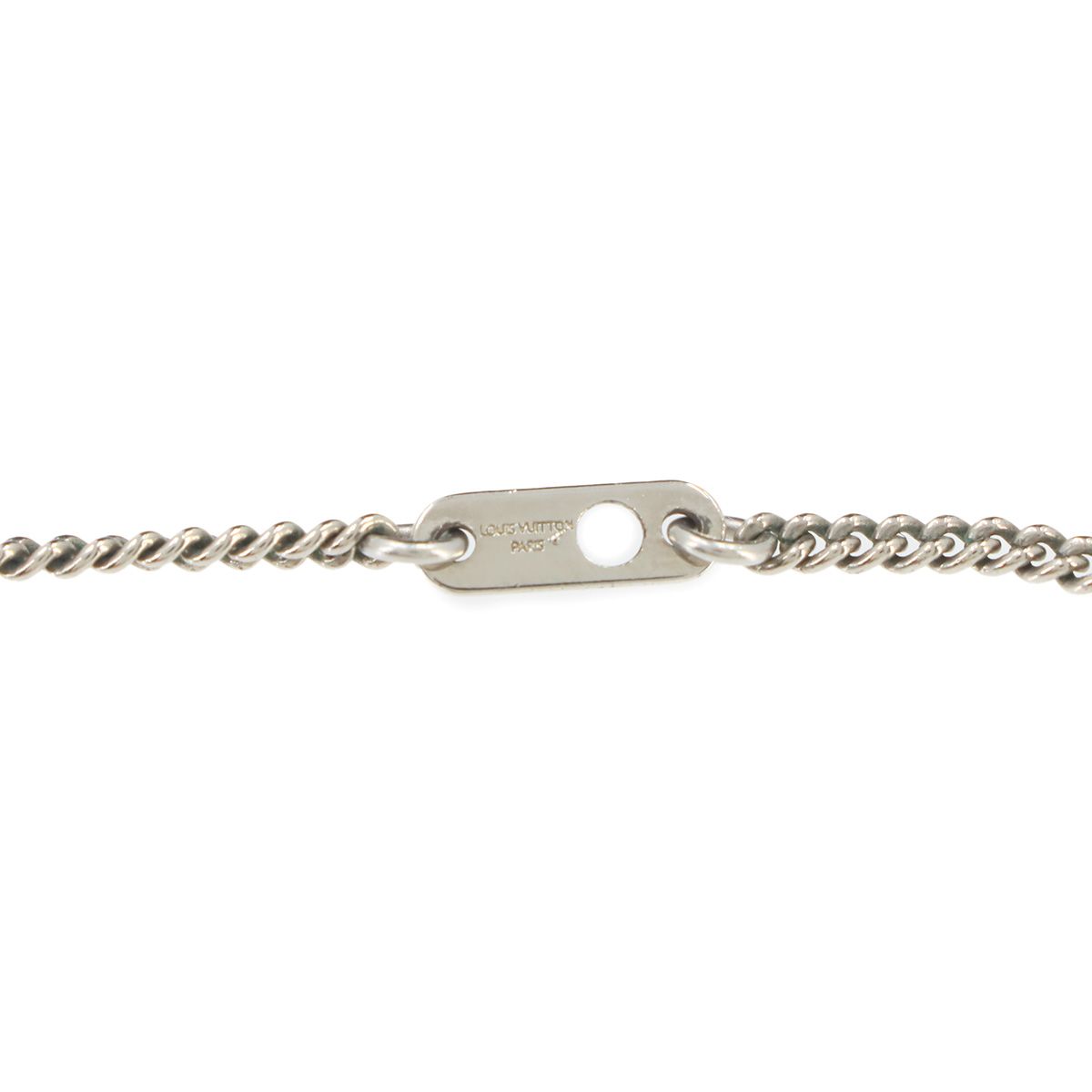Louis Vuitton Monogram Eclipse Collier Charm Necklace Black Gray Silver Charms — view 6