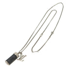 Louis Vuitton Monogram Eclipse Collier Charm Necklace Black Gray Silver Charms — view 2