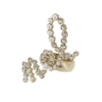 Chanel Logo Ring Set Rhinestone Gold — view 5