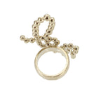Chanel Logo Ring Set Rhinestone Gold — view 6