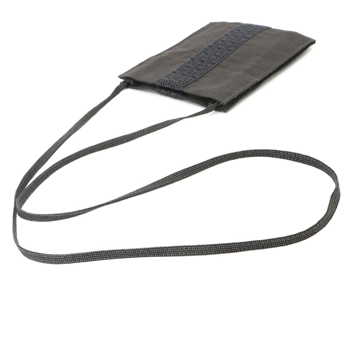 Hermes Her Line Pochette Shoulder Bag Canvas Gray Herline — view 5