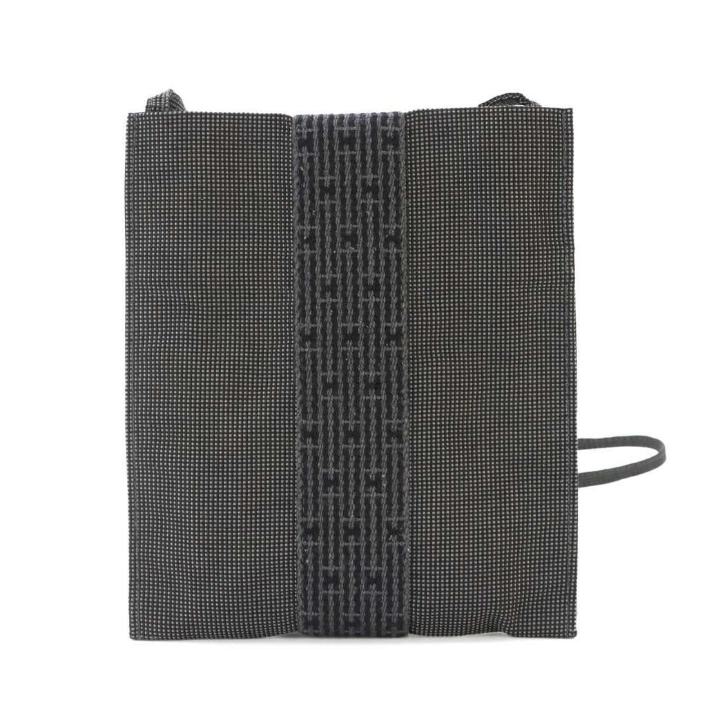 Hermes Her Line Pochette Shoulder Bag Canvas Gray Herline — view 2