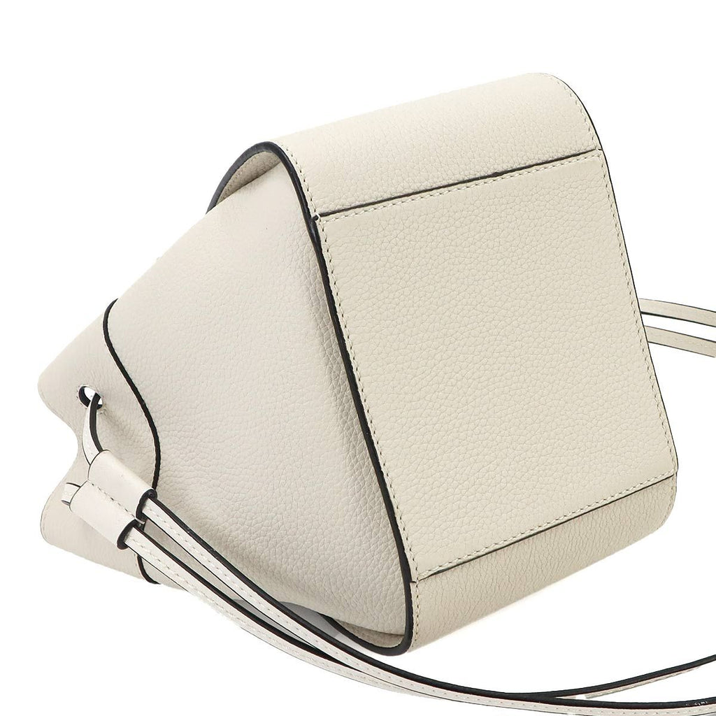 Loewe Hammock Drawstring Mini 2-Way Bag Leather White — view 4