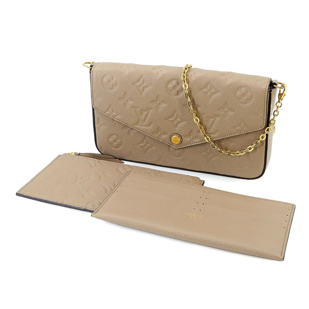 Louis Vuitton Monogram Empreinte Pochette Felicie Chain Wallet Leather — view 2