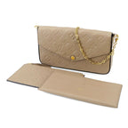 Louis Vuitton Monogram Empreinte Pochette Felicie Chain Wallet Leather — view 2