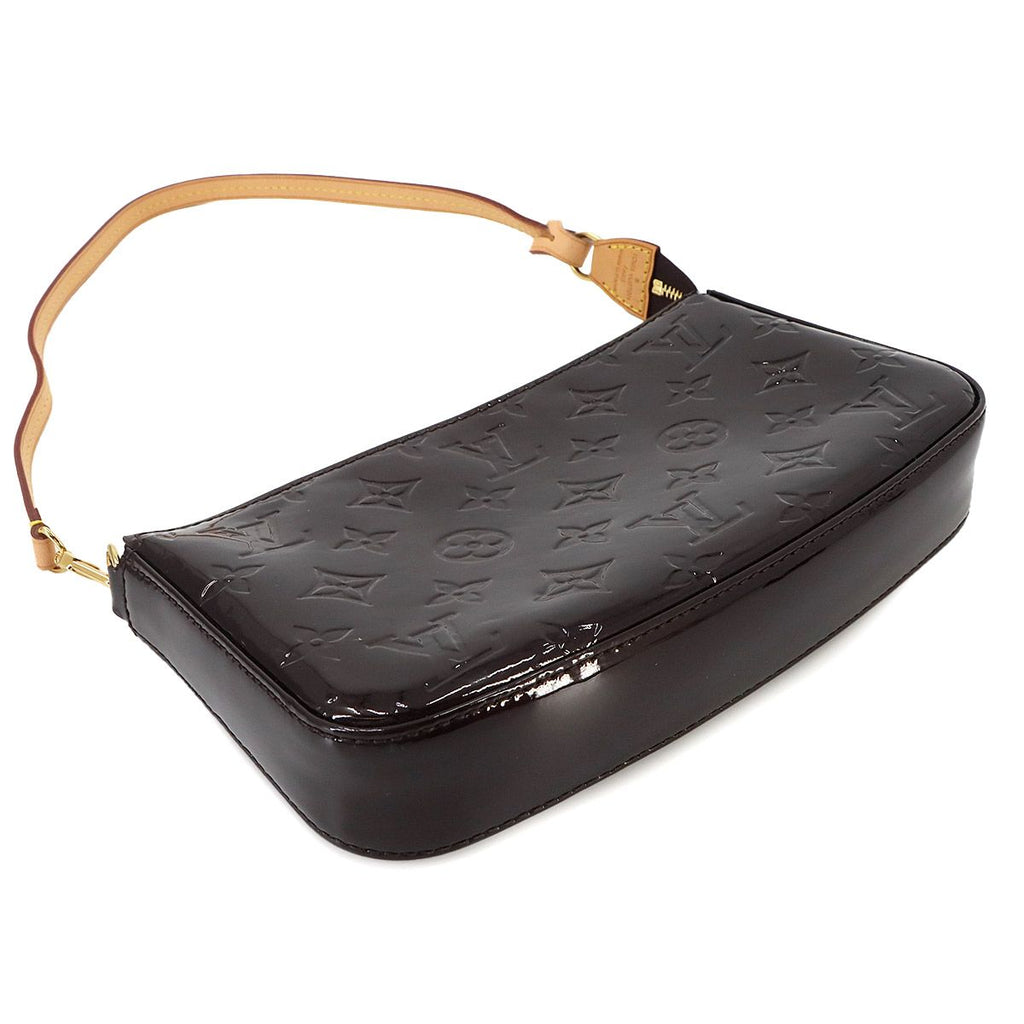 Louis Vuitton Vernis Pochette Accessoires 2-Way Shoulder Bag Leather Amaranth — view 5