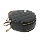 Chanel Quilted Small Vanity 2-Way Chain Shoulder Bag Caviar Leather Black — view 4