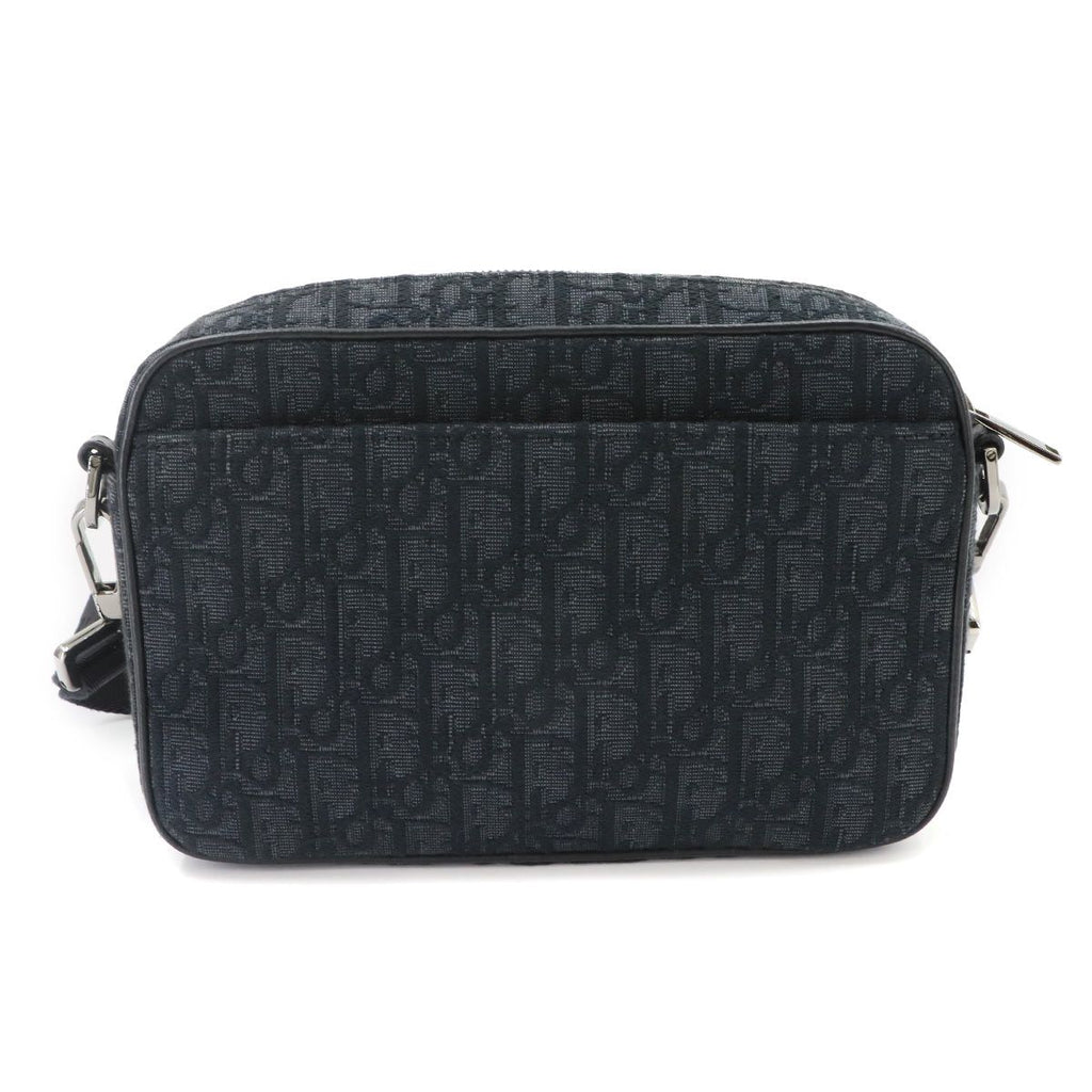Dior Oblique Safari Shoulder Bag Canvas Leather Black — view 2