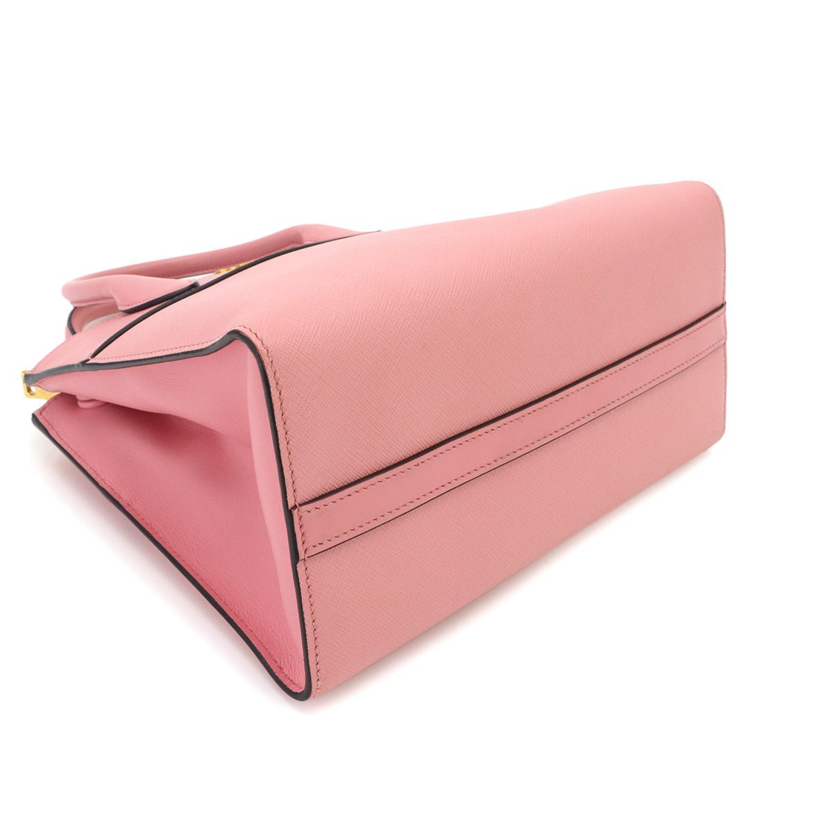 Prada Saffiano 2-Way Bag Leather Pink Gold — view 5