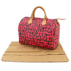 Louis Vuitton Monogram Graffiti Speedy 30 Hand Bag Fuchsia — view 2