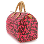 Louis Vuitton Monogram Graffiti Speedy 30 Hand Bag Fuchsia — view 4