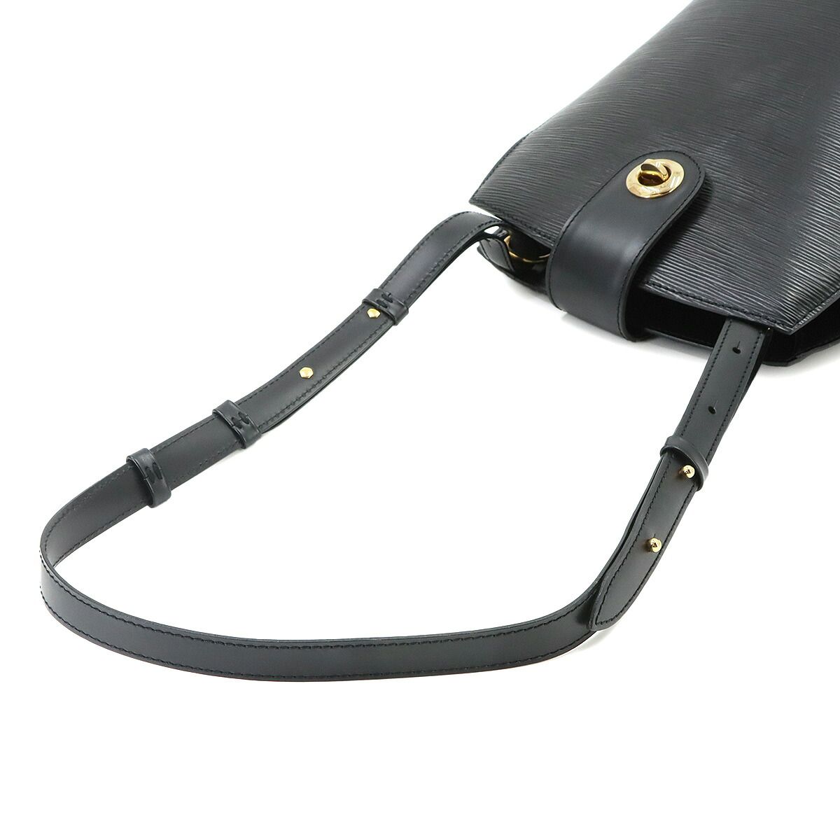 Louis Vuitton Epi Cluny Shoulder Bag Leather Noir Gold — view 5