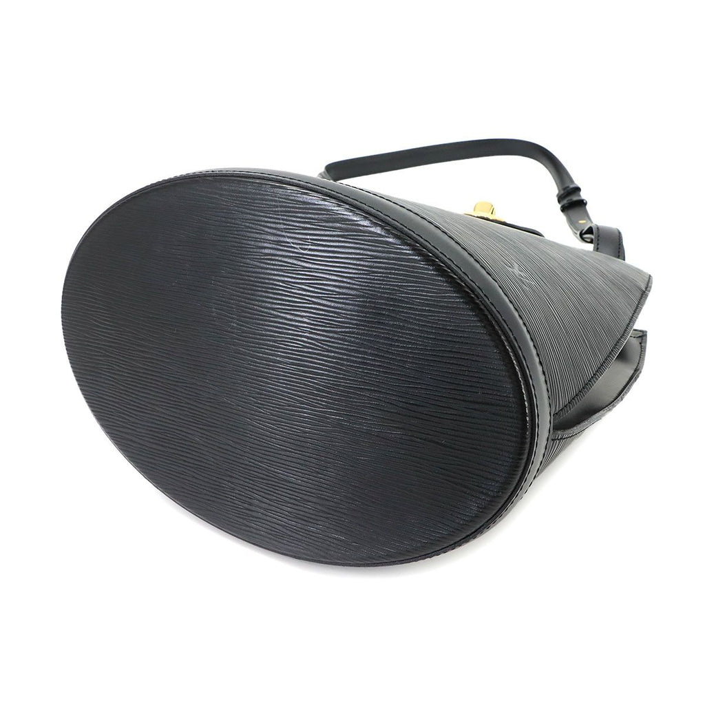 Louis Vuitton Epi Cluny Shoulder Bag Leather Noir Gold — view 4