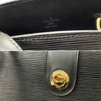 Louis Vuitton Epi Cluny Shoulder Bag Leather Noir Gold — view 8