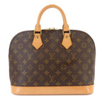 Louis Vuitton Monogram Alma Hand Bag Brown Gold — view 3