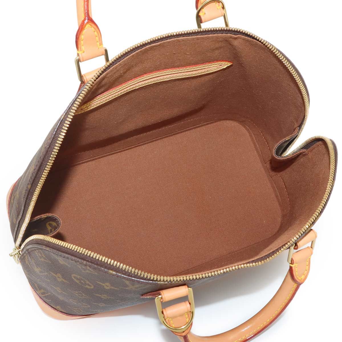 Louis Vuitton Monogram Alma Hand Bag Brown Gold — view 7