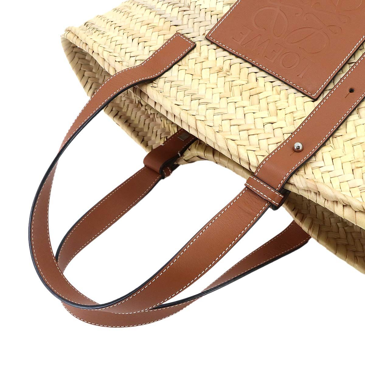 Loewe Basket Bag Medium Palm Leaf Leather Natural — view 6