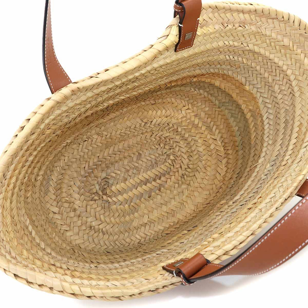 Loewe Basket Bag Medium Palm Leaf Leather Natural — view 7