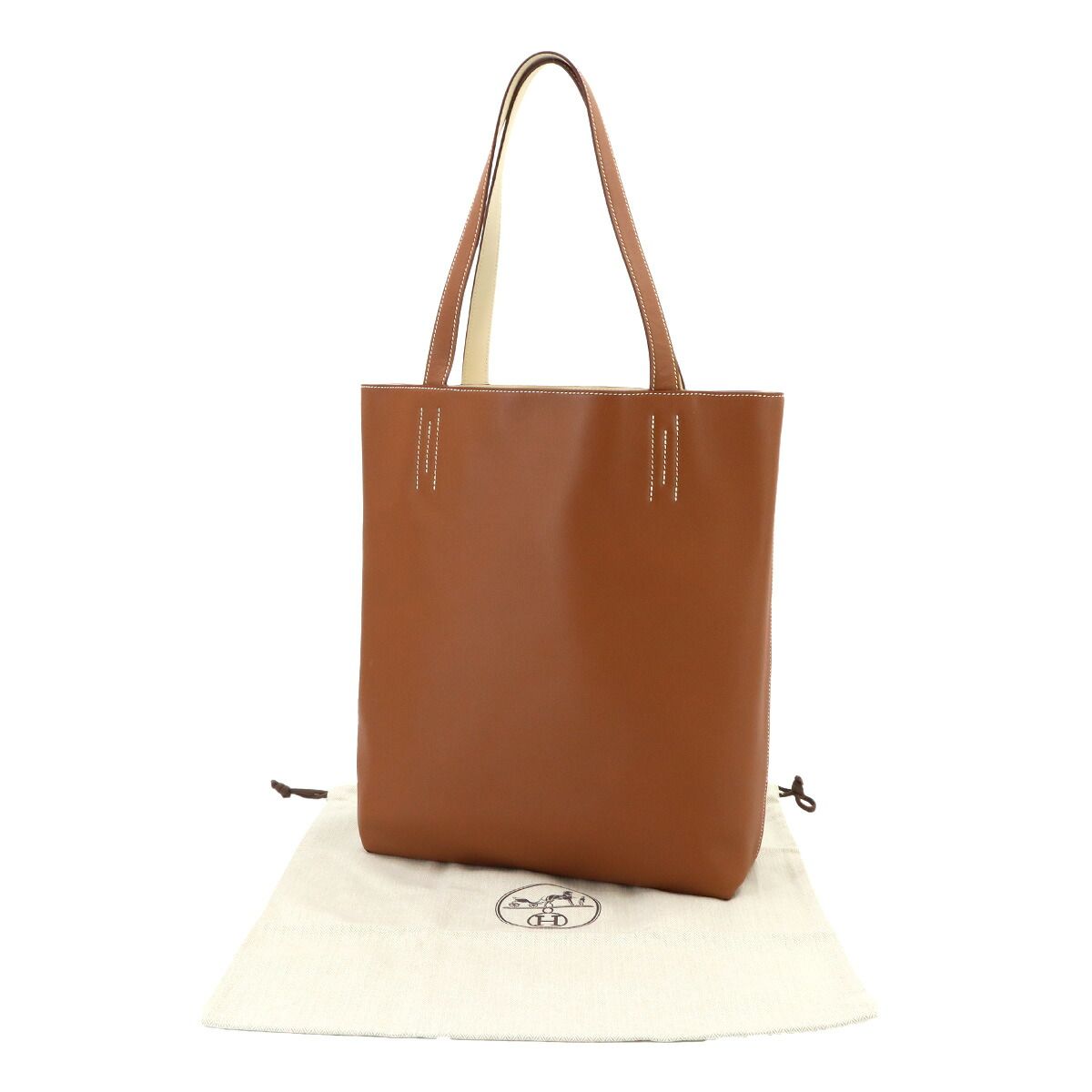 Hermes Neo Double Sens 35 Reversible Tote Bag Sikkim Nata Gold — view 2