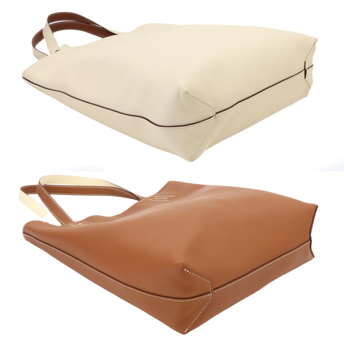 Hermes Neo Double Sens 35 Reversible Tote Bag Sikkim Nata Gold — view 5