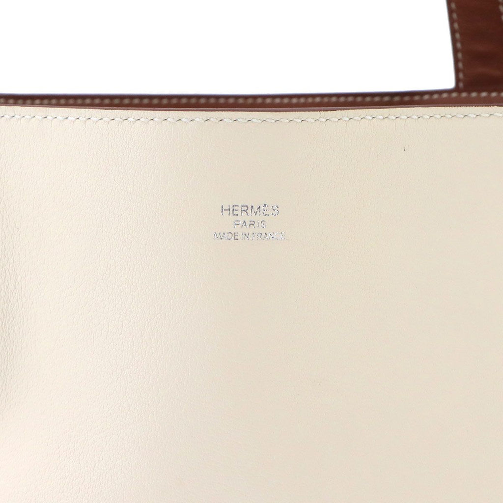 Hermes Neo Double Sens 35 Reversible Tote Bag Sikkim Nata Gold — view 8