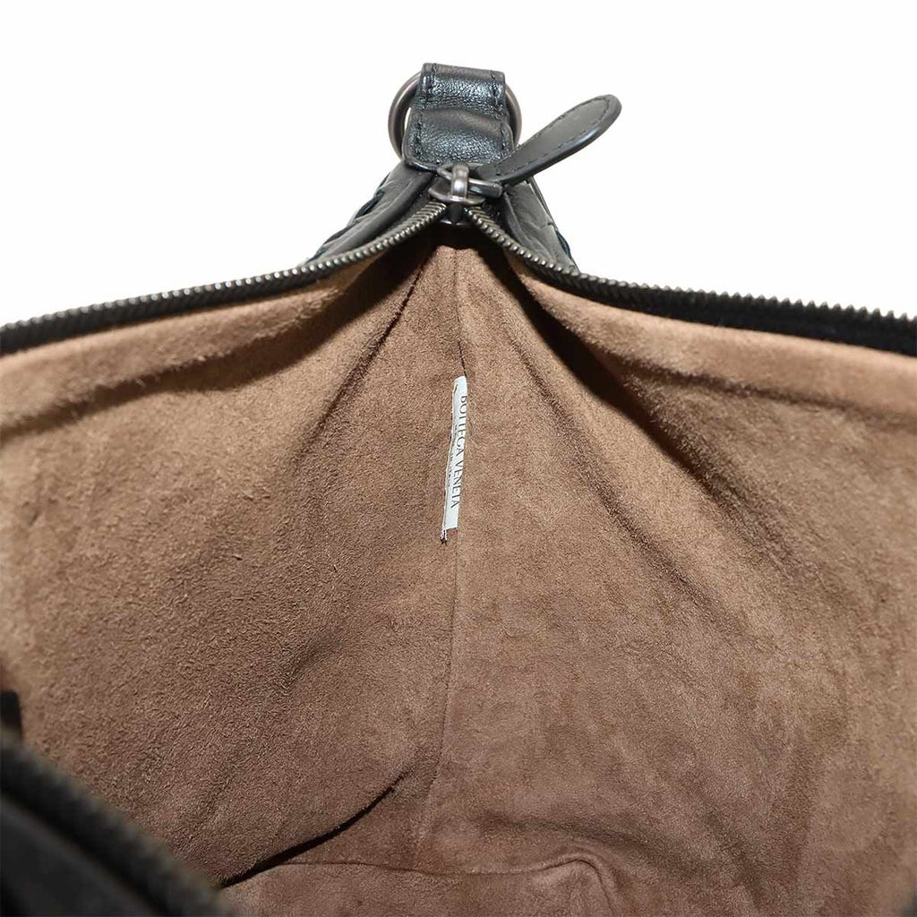 Bottega Veneta Intrecciato Hand Bag Leather Black Bag — view 8