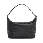 Bottega Veneta Intrecciato Hand Bag Leather Black Bag — view 2