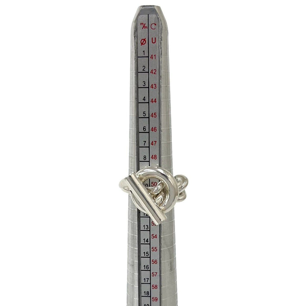 Hermes Croisette Ring 925 Sterling Silver — view 7