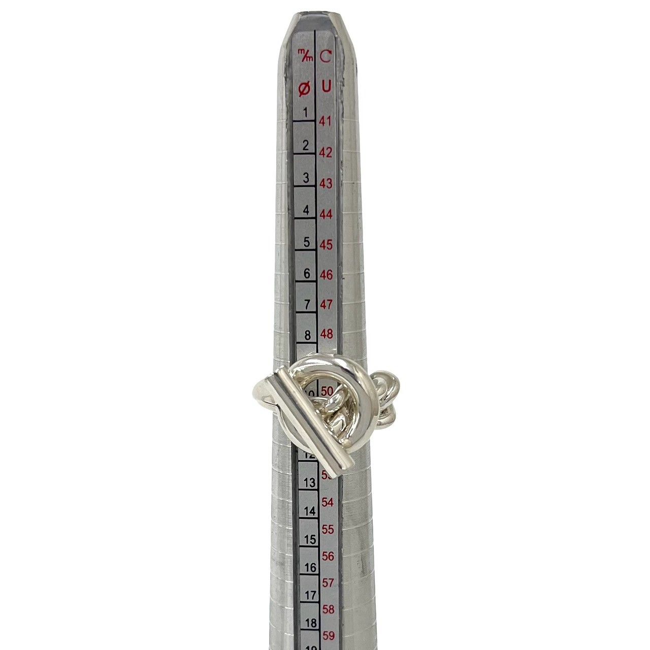 Hermes Croisette Ring 925 Sterling Silver — view 7