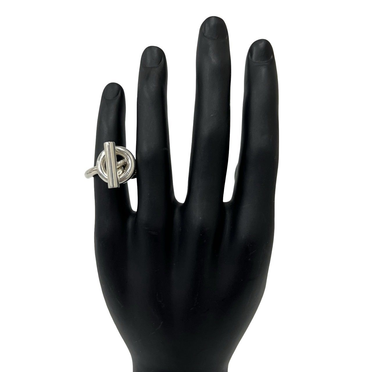 Hermes Croisette Ring 925 Sterling Silver — view 2