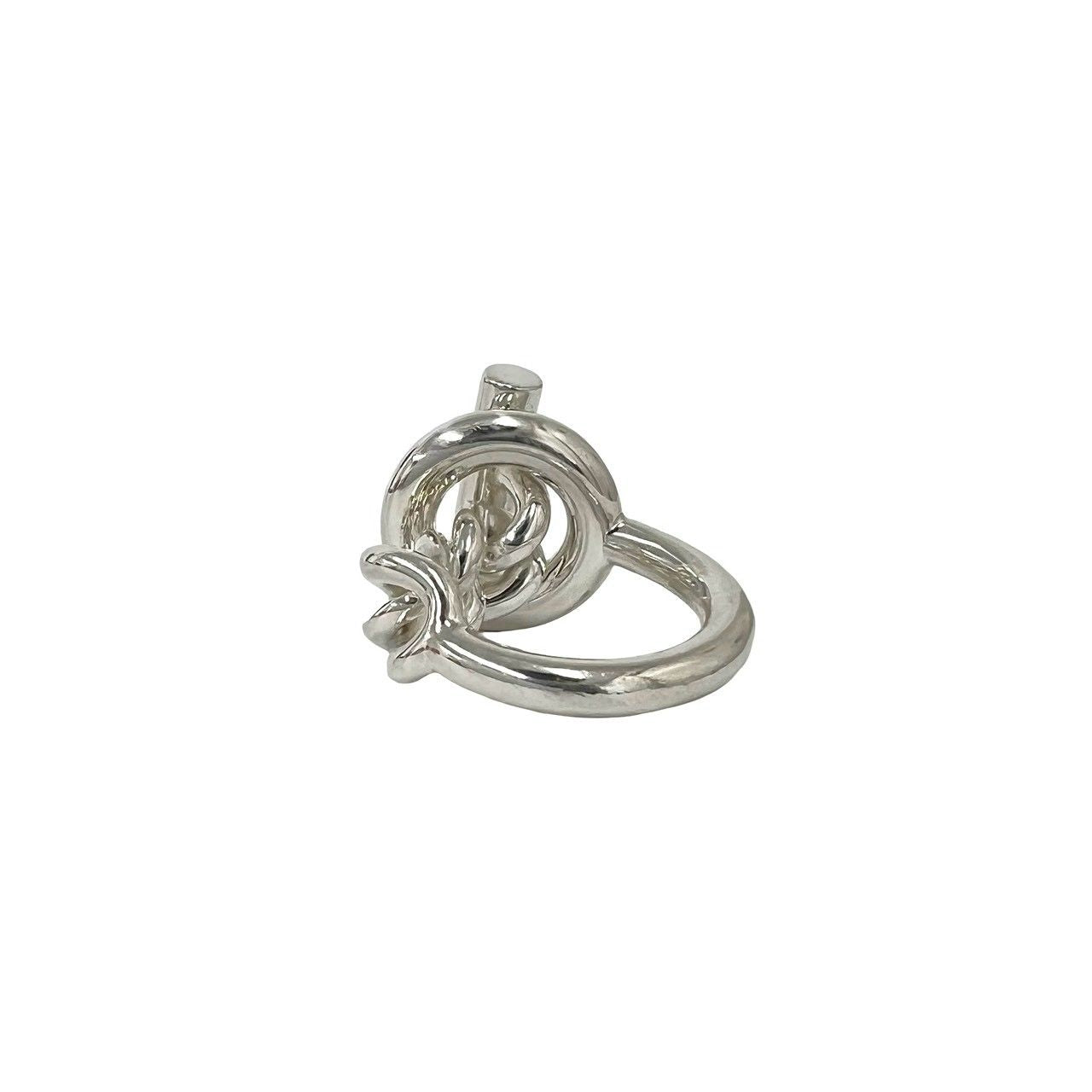 Hermes Croisette Ring 925 Sterling Silver — view 6