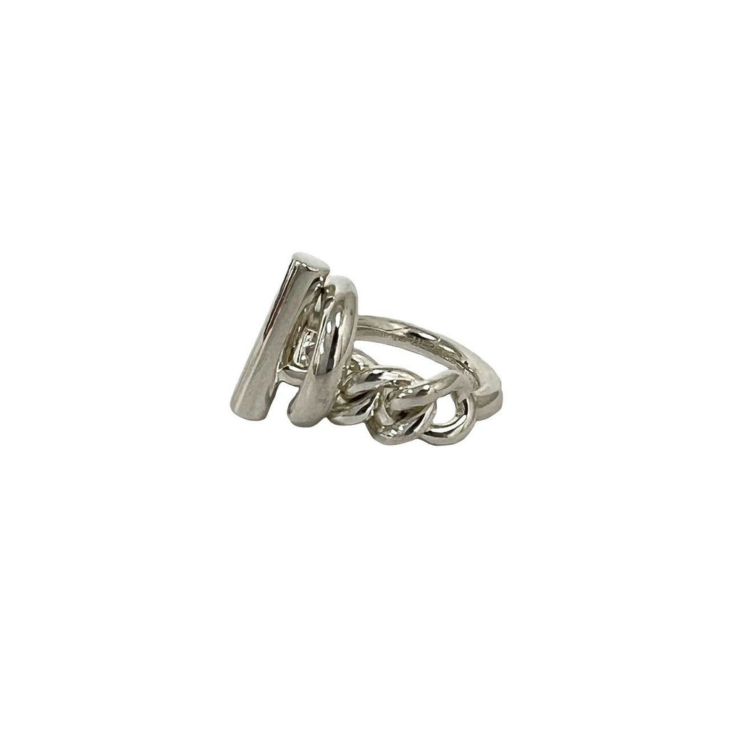 Hermes Croisette Ring 925 Sterling Silver — view 4