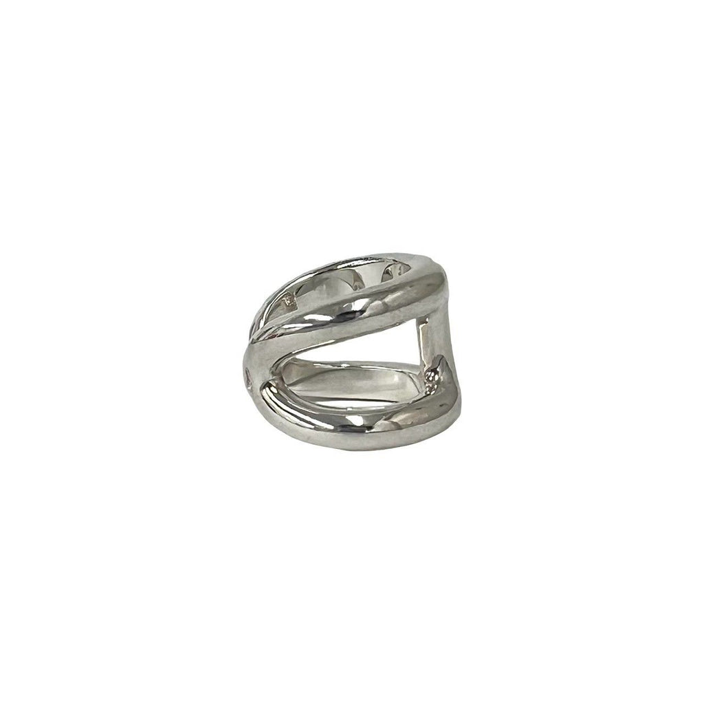 Hermes Osmose GM 925 Sterling Silver 49 Ring — view 6