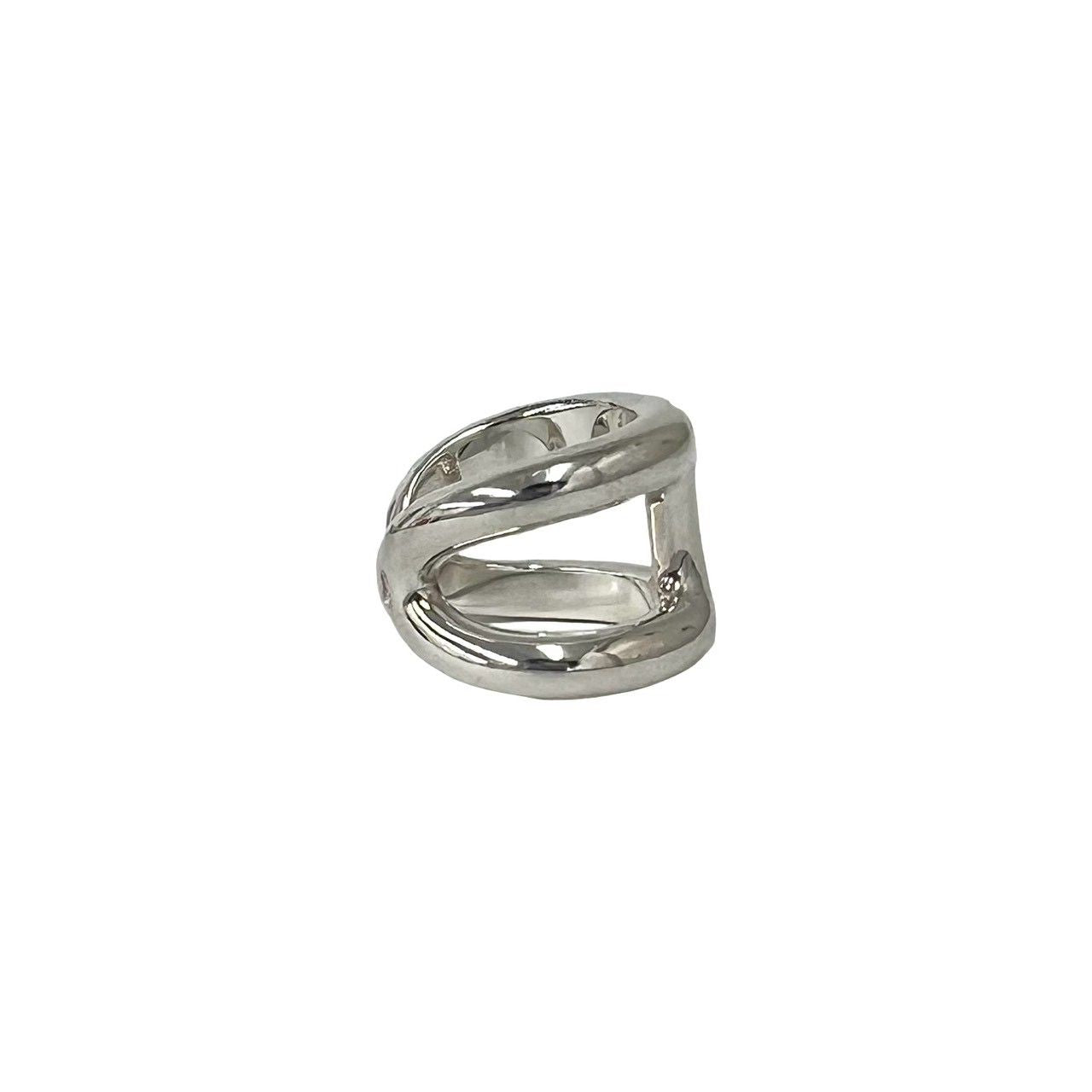 Hermes Osmose GM 925 Sterling Silver 49 Ring — view 6