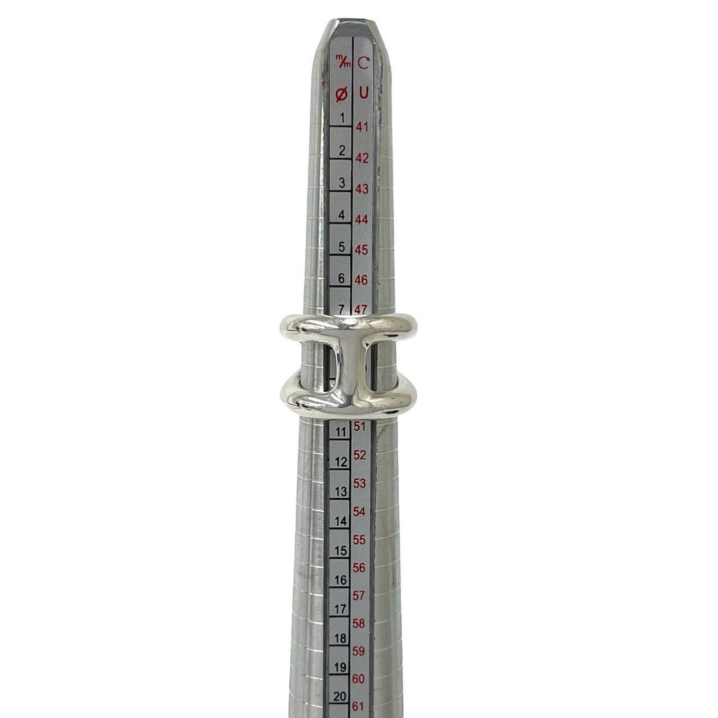 Hermes Osmose GM 925 Sterling Silver 49 Ring — view 8