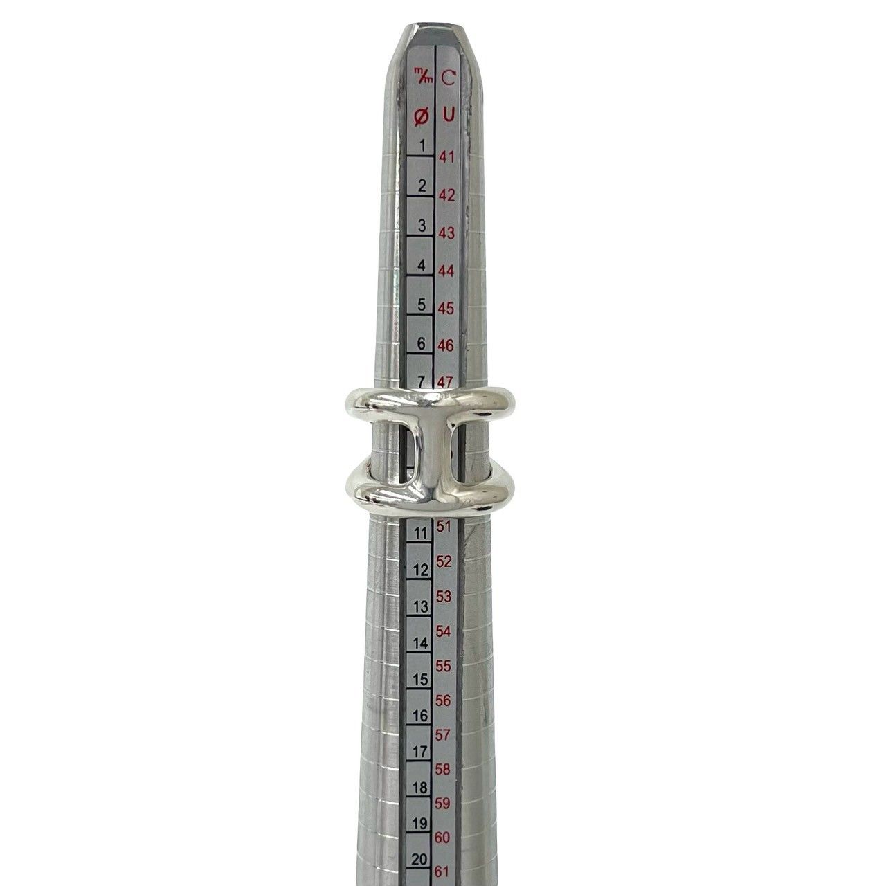 Hermes Osmose GM 925 Sterling Silver 49 Ring — view 8